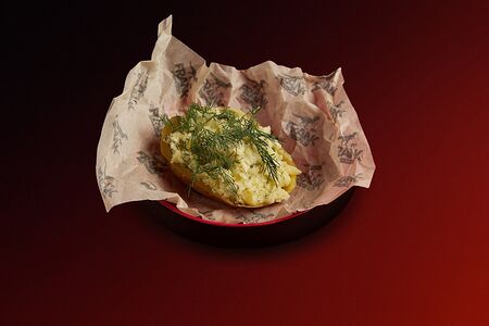 Печёный кинг Картофель с моцареллой и зеленью