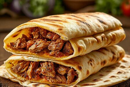 Шаурма (в тонком лаваше)