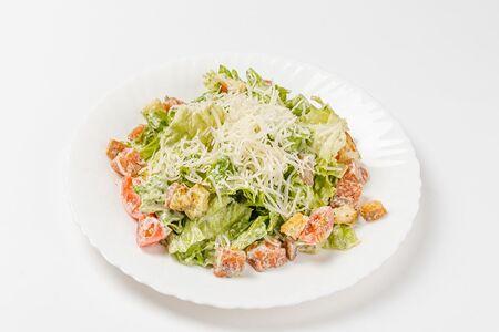 Салат Цезарь с семгой