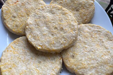 Куриная котлета на пару с тыквой