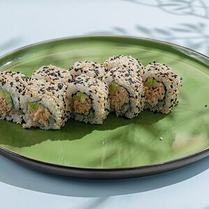 Острый ролл с крабом