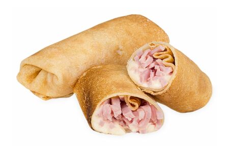 Блины с ветчиной и сыром