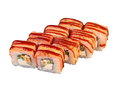 Опаленный ролл с лососем