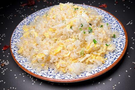 Рис с яйцом