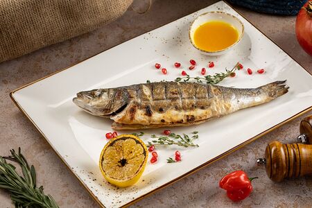 Сибас на углях