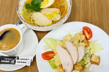 Ланч Суп и салат