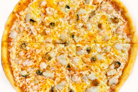 Пицца с морепродуктами
