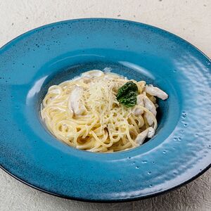 Спагетти с куриным филе