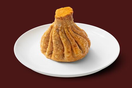 С бараниной жареные