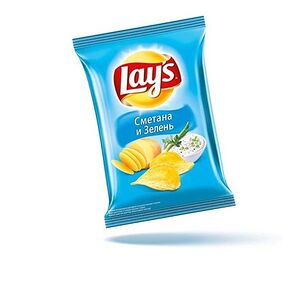 Чипсы Lays Сметана и зелень