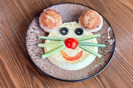 Куриные котлетки с пюре