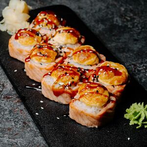 Ролл XL в лососе с крабом