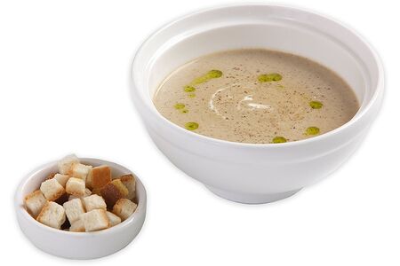 Грибной крем-суп с гренками