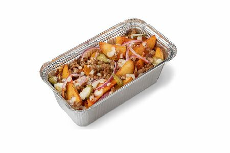 Ланч картофель с бифштексом