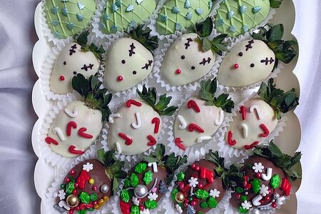 Набор клубники в шоколаде Новый год 1