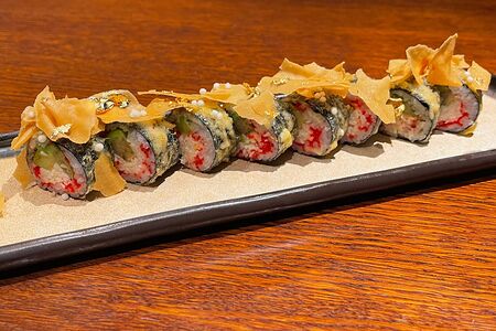 Креветка, авокадо и сливочный сыр