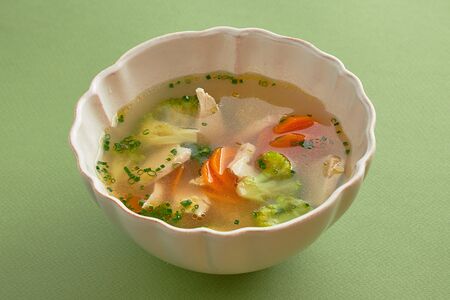 Куриный бульон с ньокками