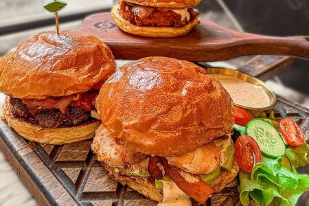 Shrimp burger