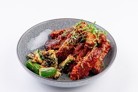 Ребра свиные в домашнем барбекю