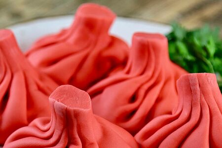 Хинкали с вишней