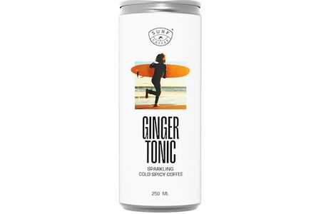 Напиток безалкогольный газированный кофейный пряный Surf Coffee Ginger Tonic