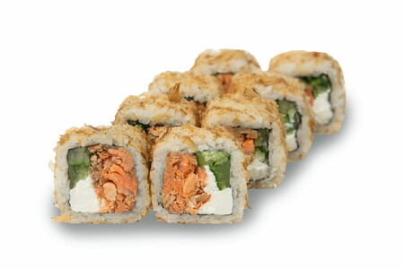 Ролл Бонито с жареным лососем