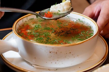 Уха из волжской осетрины и судака