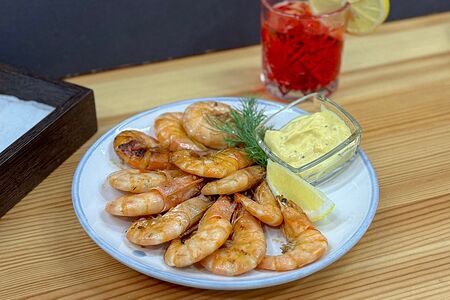 Креветки отварные в пиве