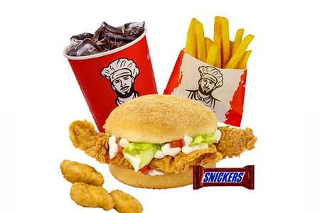 ЛанчБокс 5 за 350 Шефбургер Джуниор 