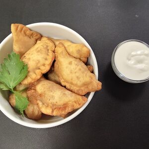 Пельмени домашние жареные