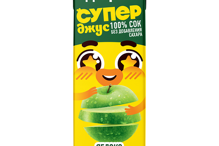 Сок Добрый Яблоко с трубочкой