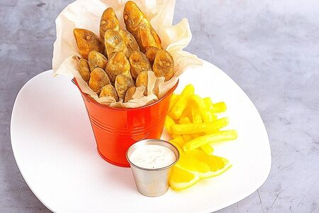 Барабуля с чесночным соусом с собой