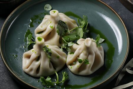 Хинкали с говядиной и свининой (3 шт.)