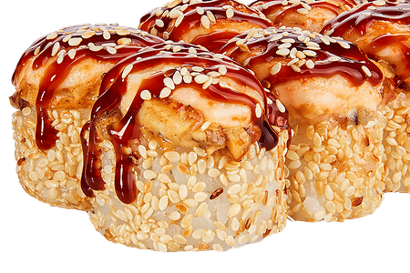 Запеченный тартар с угрем