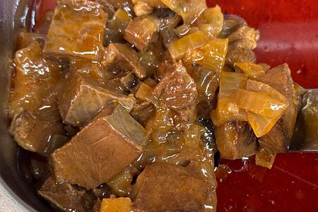 Сердце говяжье отварное с подливой