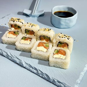 Хоба с лососем