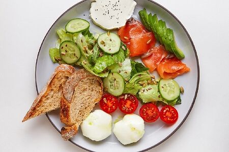 Большой завтрак с лососем 