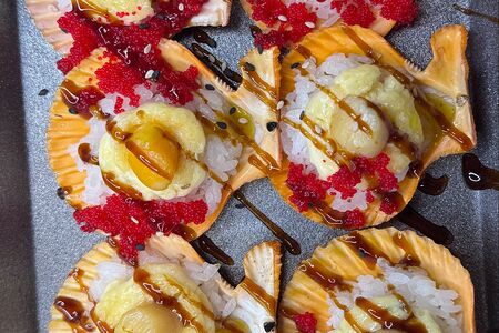 Гребешки в Тайском стиле 6 шт.