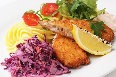 Ланч № 6 Филе минтая в стружке панко