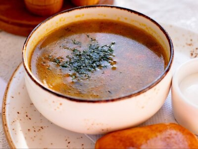 Крупник с белыми грибами
