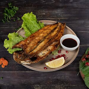 Сибас на мангале