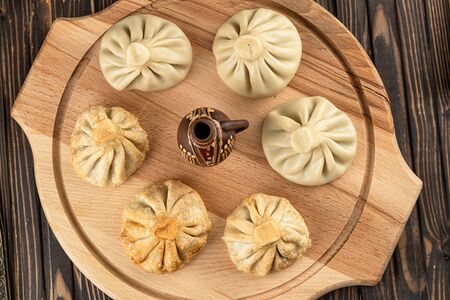 Хинкали с гребешком