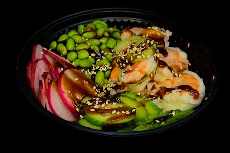  Поке с креветками