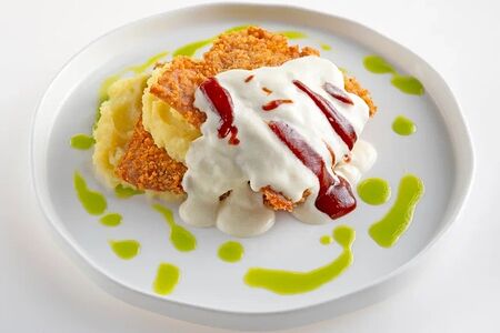 Шницель из тунца С собой