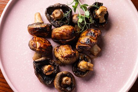 Шампиньоны на мангале