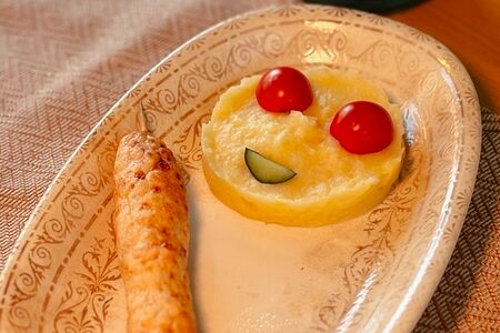 Люля из курочки с пюрешкой