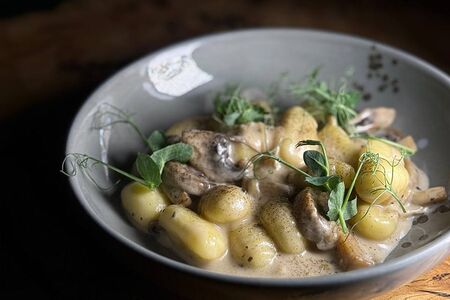 Ньокки с грибным фрикасе