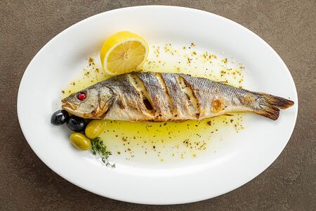 Запеченный сибас 