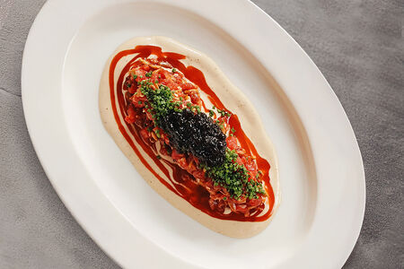 Говяжий тартар в сычуаньском стиле