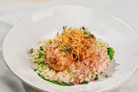 Пожарская котлета с трюфельным птитимом